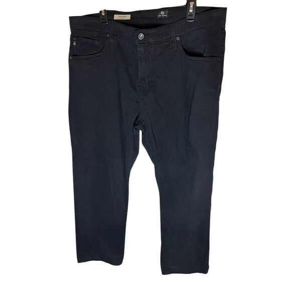 AG Adriano Goldschmied Men's Black Slim Tapered Jeans Waist 38x32